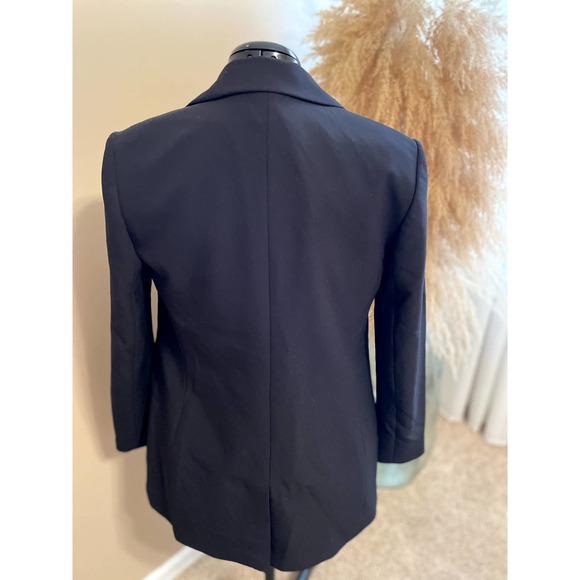 Express Black Super Soft Twill Boyfriend Oversize Peak Lapel Blazer Size M - Picture 8 of 8